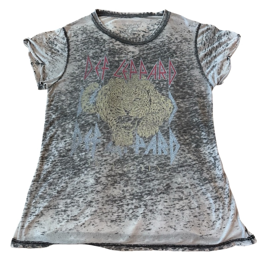 Recycled Karma Def Leppard Love Bites Tee Shirt Size Large